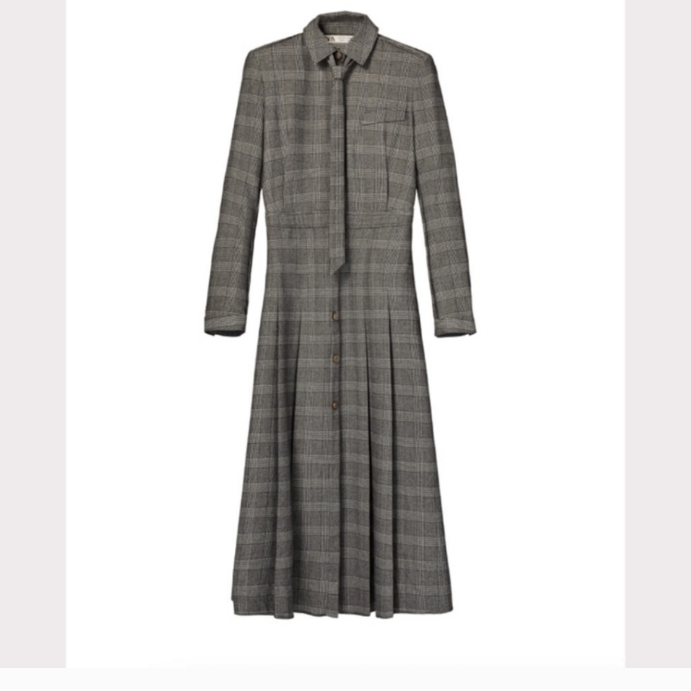 Zara Plaid Collection 2019 Dress Medium